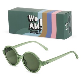 Ki ET LA Unisex Children's Woam Sunglasses, Bottle Green
