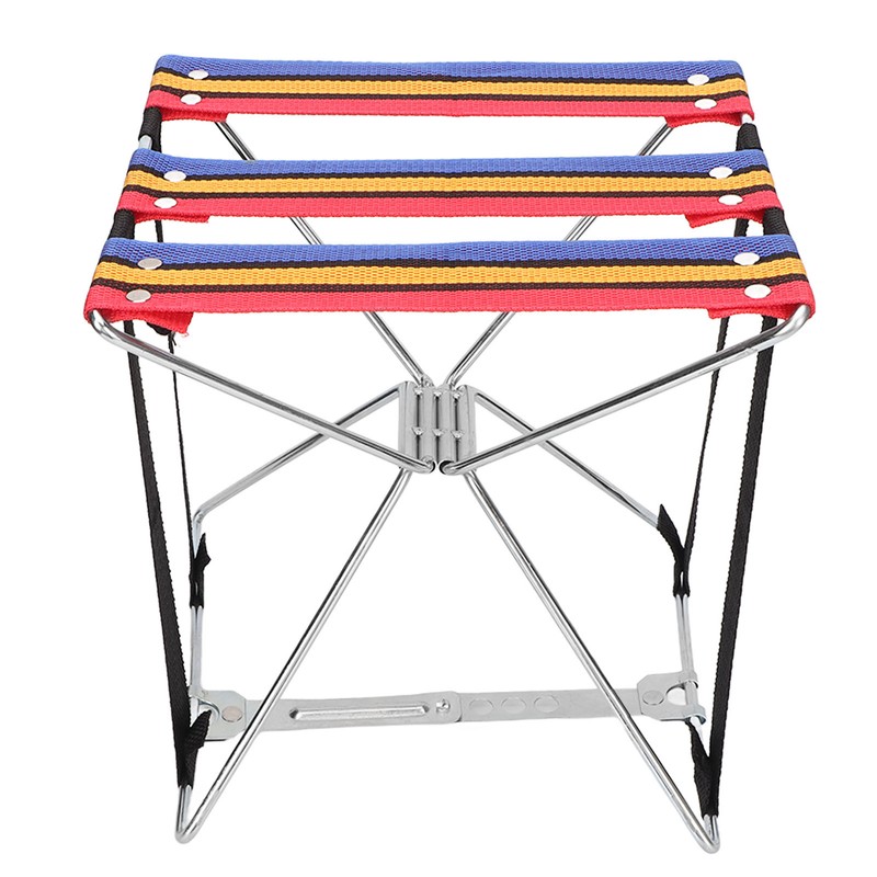Pedicure Foldable Stool 4 Gears Adjustable Oxford Fabric Folding Stool