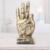 Pssopp Finger Statue Gesture Sculpture Resin Finger Statue Hand Gesture