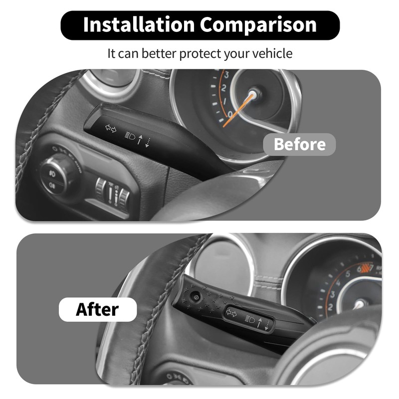 HTHE Interior Turn Signal Lever Extension Blinker Switch Housing Compatible