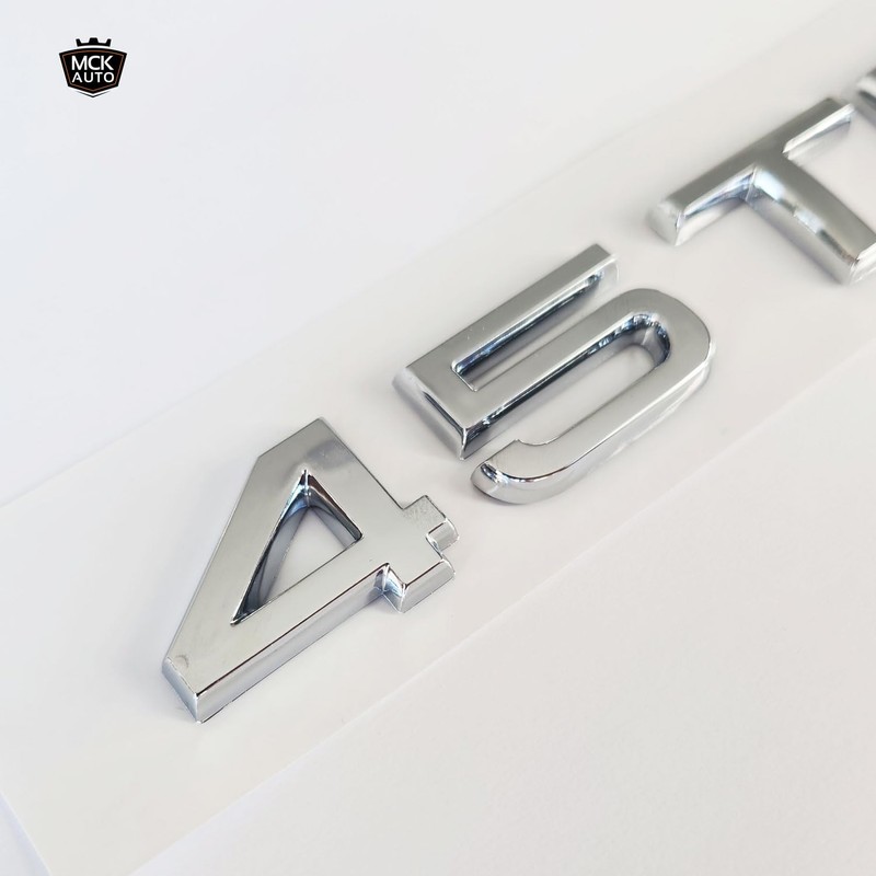 MCK Auto - 45 TFSI Silver Glossy Rear Boot Logo