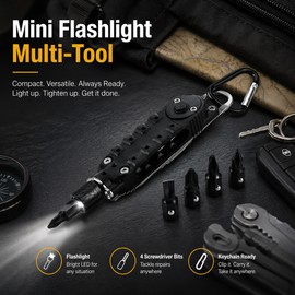 Mini Keychain Multitool for Travel – Stainless Steel Screwdriver, Hex Wrench & Bottle Opener for Daily Repairs