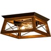 Rpzloila Farmhouse Ceiling Light, 2-Light Flush Mount Light Fixture with