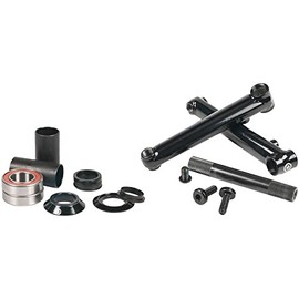 Salt Plus PRO Crankset 48 Spline 165mm with Mid Bottom Bracket Black