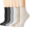 Mcool Mary Women's Ruffle Socks,Casual Ankle Breathable Cool Knit Cotton