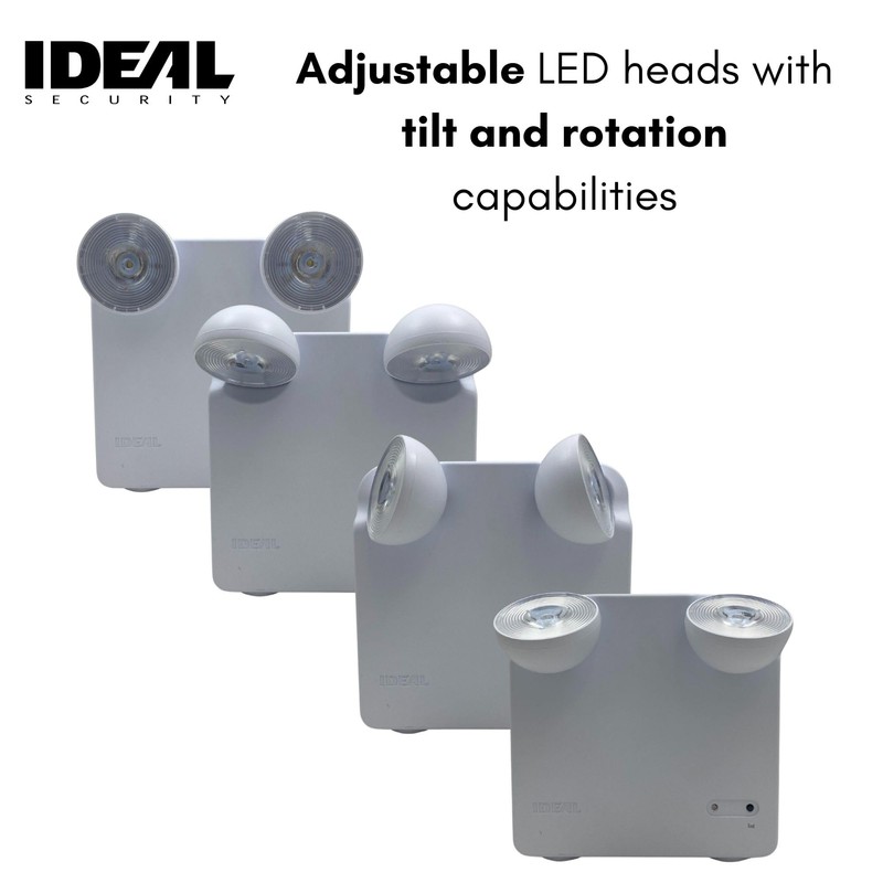 Ideal Security Rechargeable LED Power Failure Light, Adjustable Heads, up