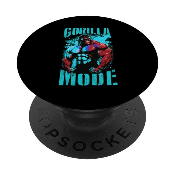 Gorilla Mode Motivation Quote | Beast Muscles Gym Workout PopSockets