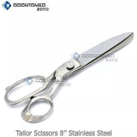 ODM 1 Pc Tailor Scissors 8" Sliver Sewing Dressmaking Upholstery Fabric Shears