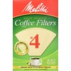 Melitta Cone Coffee Filters, Natural Brown #4, 300 Count (Pack