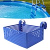 Pool Hanging Storage Basket Adjustable Support Rods Removable Toy Basket