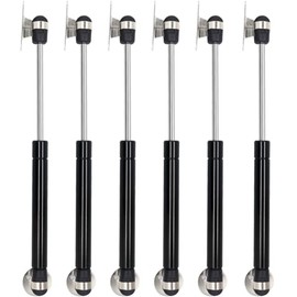 Pistón Elevable De Gas Amortiguador Para Puertas Alacenas, Soporte de Elevación de Puntales de Hidráulico 6 Piezas 100N, Bisagras para Gabinete de Cocina