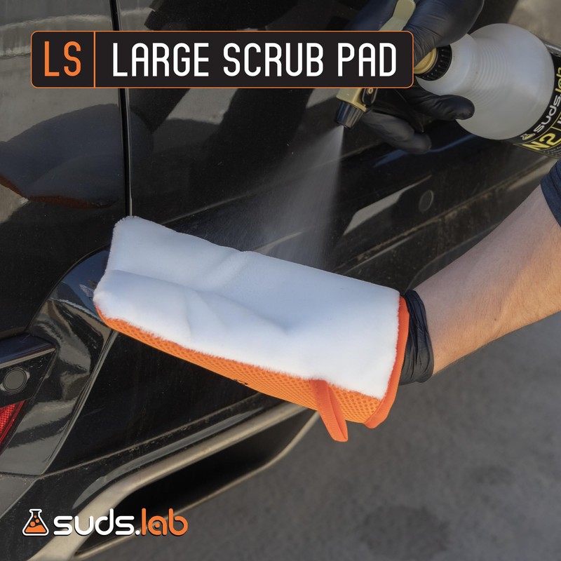 Suds Lab LS Microfiber Detailing Scrub Pad Mitt – Reusable
