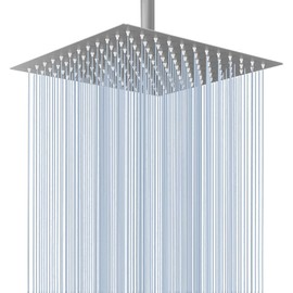 Voolan Cabezal de Ducha de Lluvia - Cabezal de Ducha de Lluvia Grande de Alto Flujo Hecho de Acero Inoxidable 304 - Reemplazo Perfecto Para Su Cabezal