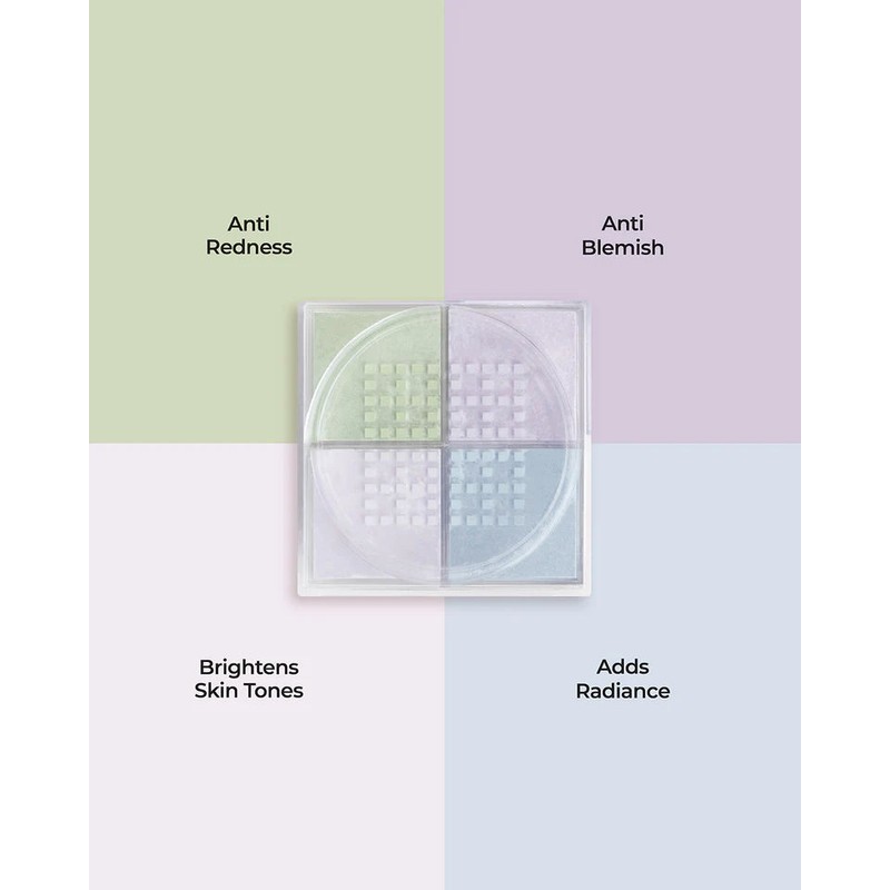 MCoBeauty Correcting Quad Loose Powder 4g, Medium/Warm