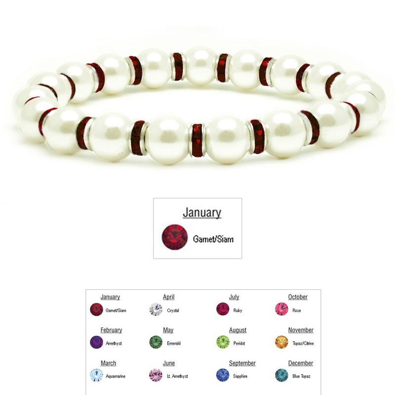 Accents Kingdom Women's Magnetic Bracelet White Tuchi Simulated Pearl Bracelet