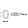 50PCS Acrylic Linking Rings Transparent DIY Assemblable Transparent Color Plating