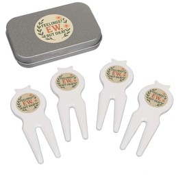 Azeeda 'Feelings. EW, But Okay' Golf Divot Tool/Repair Fork Gift Set (GO00069055)