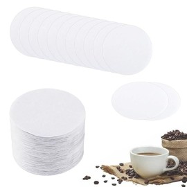 600 PCS Round Coffee Filter, Unbleached Natural Coffee Filter for Coffee and Espresso Machines, Replacement Coffee Filter Paper, Coffee Accessories Compatible, Filter Coffee Grounds - (White)