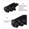 WUDQIJI Adjustable Clamping Lever Handle 4 Pieces M8 Female Thread