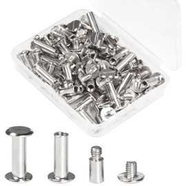 MroMax 38Pcs Chicago Screws and Scrapbook Extension Posts, M5 x 16mm Binding Screws