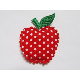 YYCRAFT Pack Of 50 Red 1.5" Dots Padded Felt Apple Appliques