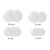 GAKA FAVOR 10Pcs White Paper Lanterns Set, Hanging Paper Lanterns