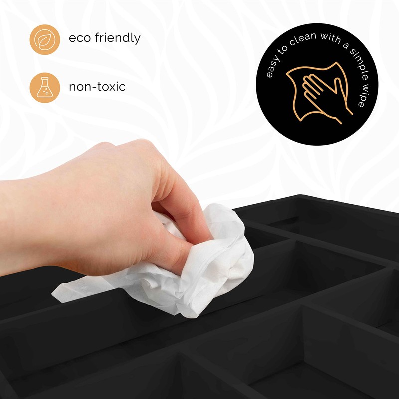 Masirs Expandable Bamboo Kitchen Drawer Organizer - Adjusts To Drawer
