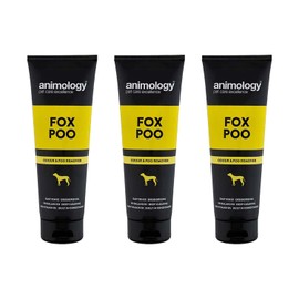 Animology Fox Poo Shampoo For Dogs | With Conditioners and Pro-Vitamin B5 | Odour Removing Shampoo | Suitable For All Coats and Skin Types Including Sensitive Skin | 250ml 3 Pack