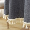 meioro Round Tablecloth Solid Color Tablecloths Tassel Table Cover Cotton
