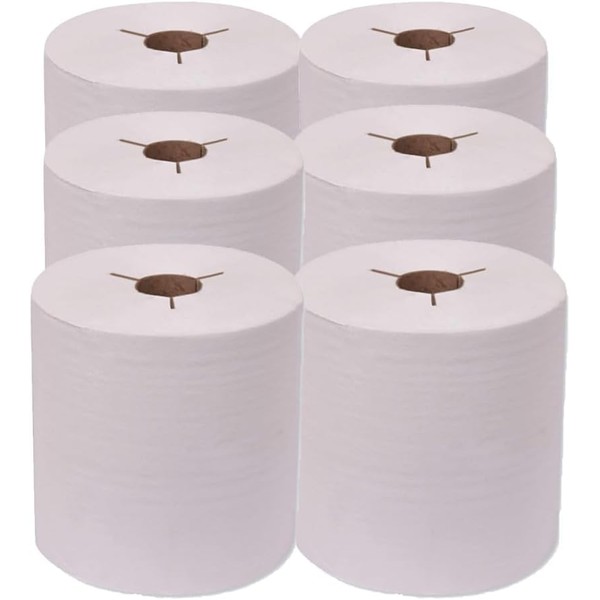 Plexon Hand Towel Roll, Notched, 1-Ply, 7.5" x 630 ft,