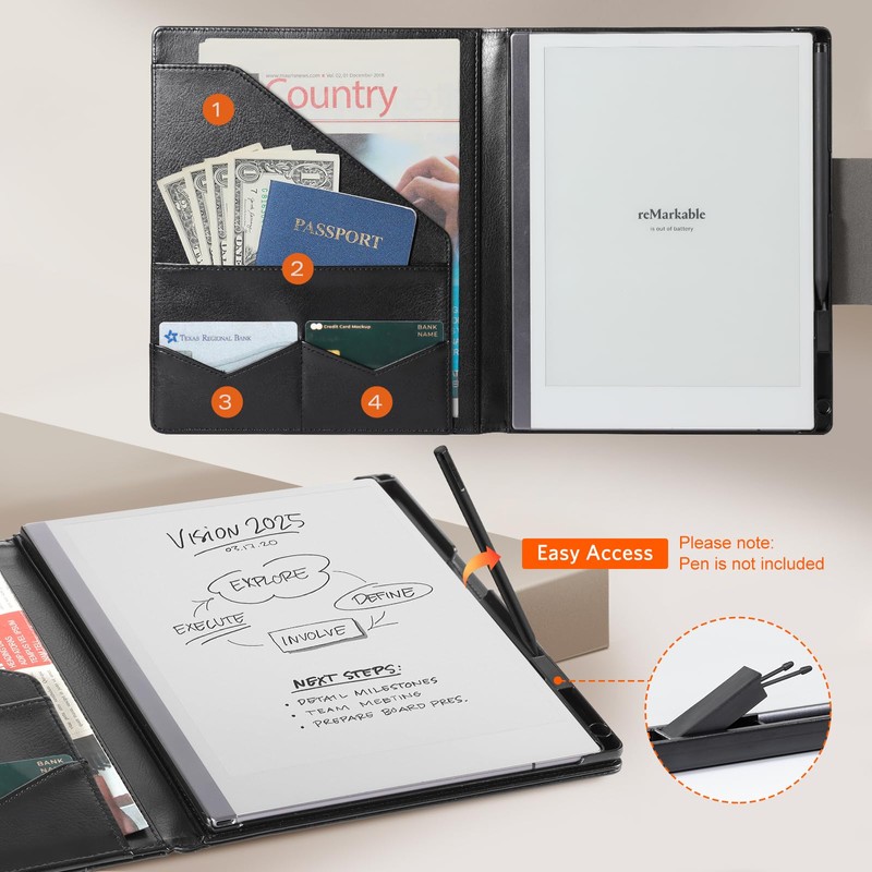 CoBak Premium PU Leather Case for 10.3" Remarkable 2 Tablet