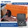 HZ-MONSTAR 175A Plug Mounting Panel with Dust Cover, 2Pcs Plug