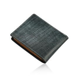 Mura Bridle Leather Men's Bi-fold Wallet - Prevents Skimming, green (bi-fold)