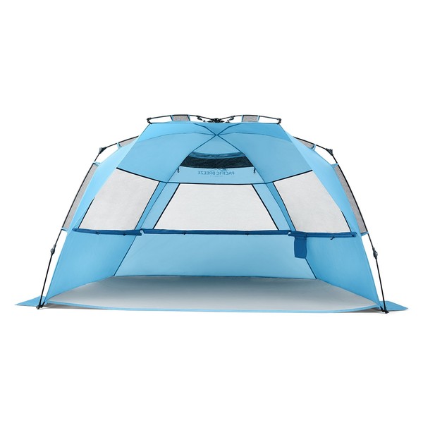 Pacific Breeze Easy Setup Beach Tent Deluxe XL (X-Large)