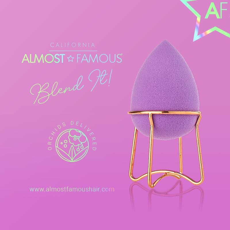 Almost Famous Makeup Blender w/ Rose Gold Stand - Primary