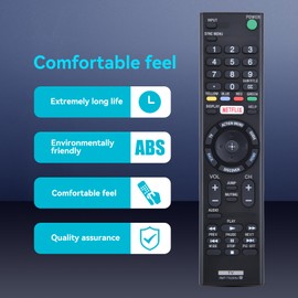 ZWP RMT-TX200U RMTTX200U Replacement Remote Control fit for Sony Bravia TV XBR-55X750D XBR-65X700D XBR-55X707D XBR-55X705D XBR-55X700D XBR-49X700D XBR-65X750D XBR-65Z9D XBR-75Z9D XBR-49X750D
