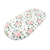 2Pcs Bassinet Sheet Polyester Cotton Breathable Elastic Bassinet Pad Mattress