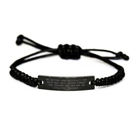 Inspirational Athletic Trainer Motivational Rope Bracelet Gifts for Dad on Father's Day: Boosting Confidence and Encouragement for Athletes and Trainers