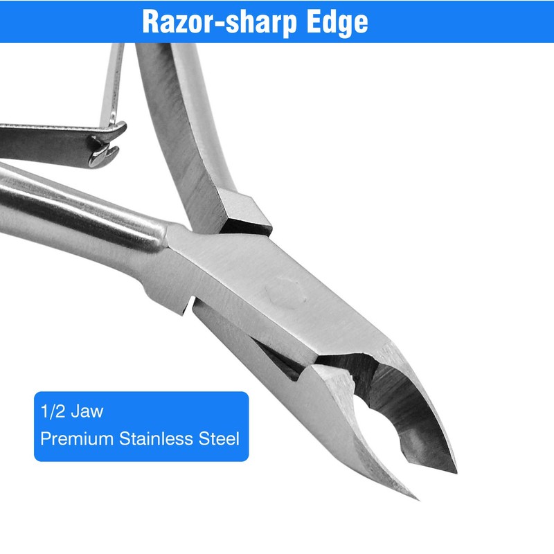 Cuticle Trimmer Cuticle Nippers,Professional Stainless Steel Cuticle Cutter Cuticle Remover,Pedicure
