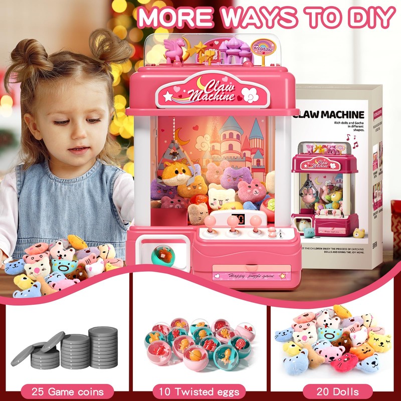 AIQI Kids Claw Machine, Large Candy Vending Grabber, Prize Dispenser