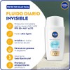 NIVEA SUN Face Protector Solar Fluido Diario Invisible (40 ml)
