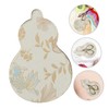 TOVINANNA Gourd Shaped Mini Scissor Holder Elegant Chinese Pattern Fabric