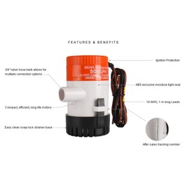 Seaflo 12v 500 GPH Bilge Pump