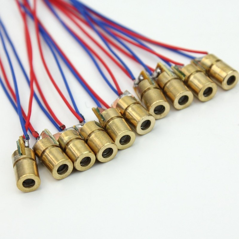 ANBE 3-5V Class II Laser Module, Lens Changeable, Red Dot,