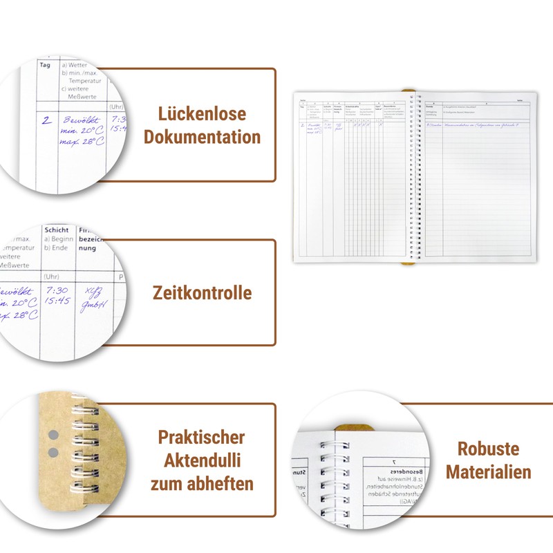 Professional Construction Diary for Construction Site as a Construction Diary