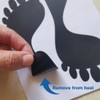CAOCAOOO Black Footprints Stickers for Floor Foot Decals Wall Stickers