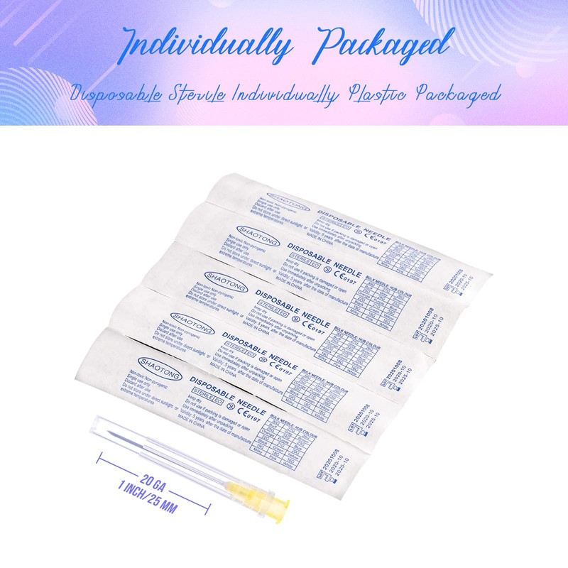 SHAOTONG 20 Gauge 1 Inch Luer Lock Accessories Disposable Lab