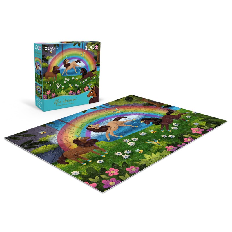 Ceaco - April Showers - Afro Unicorn - Unicorn Magic