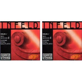 INFELD RED INFELD RED Violin Strings 4/4E Wire IR01 Gold Plated/Chrome Steel, Set of 2