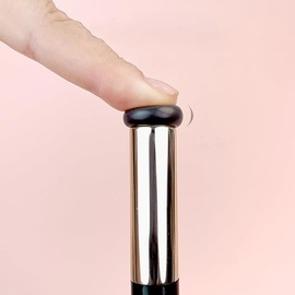 Lip Brush, Lip Makeup Brush, Silica Gel Lip Makeup Brush, Multifunction Lip Brush, Compact Portable Makeup Brush, Travel Portable Makeup Brush, Black + Pink, 2 Piece Set